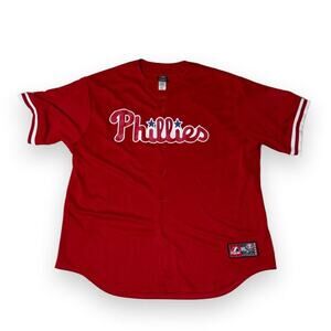 Majestic athletic philadelphia phillies red Jersey